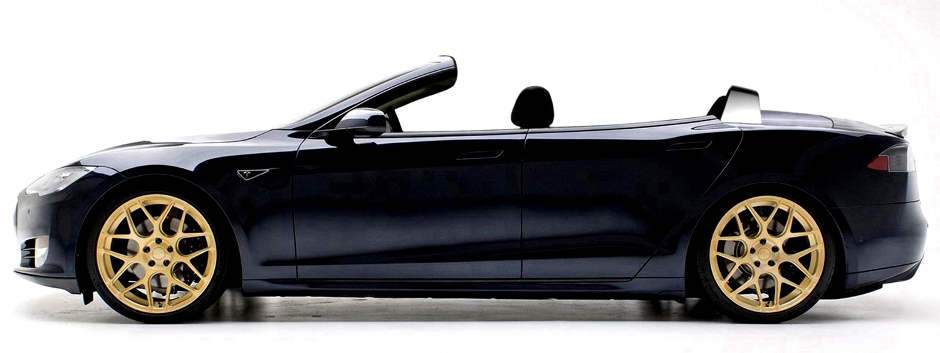 Tesla Model S Convertible Cabriolet: Luxusstromer für Freiluftfans