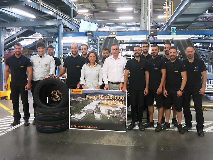 Il 15 milionesimo pneumatico con tecnologia ContiSeal prodottoin Portogallo